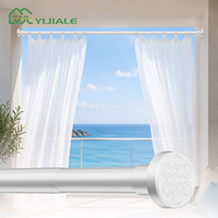 YIJIALE Tringle de tension en acier robuste de 25 mm, 70-190 cm, capacité de 13,6 kg, sans perçage, à ressort, moderne, résistant à la rouille, pour rideau de douche