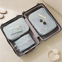 Sac de rangement de voyage extérieur à ouverture et fermeture, en nylon imperméable, pour tri de vêtements, organisateur de vêtements pour voyages d'affaires, multi-usage
