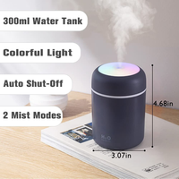 Humidificateur Lampe Cheval Galopant Innovant de 300 ml, Diffuseur d'Huiles Essentielles Portable USB pour Voiture, pour Diverses Occasions