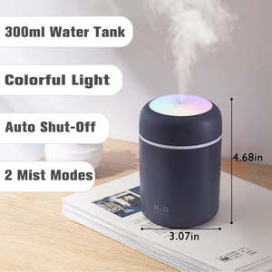 300ml sáng tạo chạy ngựa đèn tạo độ ẩm di động tinh dầu khuếch tán USB Xe Máy tạo độ ẩm không khí cho nhiều dịp - Product Image 2