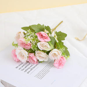 بيع بالجملة باقات ورد صغيرة من الحرير الاصطناعي العالي شكل كرة أبدية صديقة للبيئة طاولة عيد الحب داخلية - Product Image 5