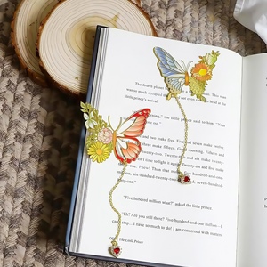 Fabrikant Ontwerp Bladwijzer Boek Markeert Souvenir Cadeau Metalen Paard Goud Messing Print Europa Etsen Metalen Bladwijzer - Product Image 1