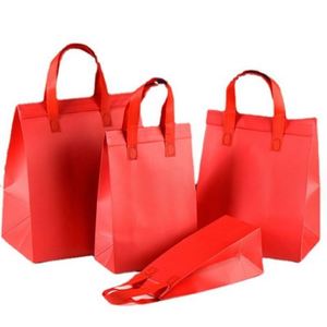 Sac isotherme réutilisable imperméable en non-tissé avec poignées pour l'emballage alimentaire, les voyages et les livraisons à emporter (vente en gros) - Product Image 4