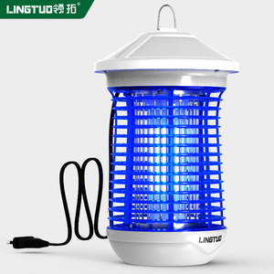 Tueur de moustiques électrique LINGTUO 18W, lampe UV étanche pour extérieur avec grille de choc 4000V pour la lutte antiparasitaire dans le jardin - Product Image 1