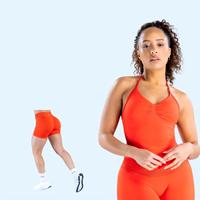 DYFE Impact Longline Strappy Top Blossom + Short |   Ensemble d'entraînement 2pz