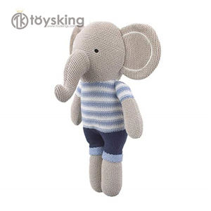 TK peluche per bambini lavorati a maglia di alta qualità giocattolo in tessuto per maglione lavorato a maglia con elefante personalizzato per bambino - Product Image 3
