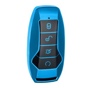 Huanyue ปลอกใส่กุญแจรถสำหรับ BYD Dolphin qin Song Plus Pro MAX ขายดีที่สุดขายไวนิลสีดำสีฟ้า - Product Image 1