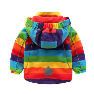 Boys Girls <b>Children's</b> Waterproof Print Windbreaker <b>Jacket</b> Spring Reversible Outerwear Hot Sell - Product Image 3