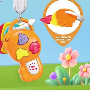 Llavero inteligente <span class=keywords><strong>para</strong></span> <span class=keywords><strong>dormir</strong></span> <span class=keywords><strong>para</strong></span> bebés, juguetes Montesorri, música educativa bonita, luz relajante, llave <span class=keywords><strong>para</strong></span> bebés, juguetes <span class=keywords><strong>para</strong></span> morder <span class=keywords><strong>para</strong></span> bebés - Product Image 4