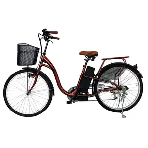 厂家供应经典26英寸锂电动自行车250W 350W 24V 36v锂离子电池踏板辅助电动自行车