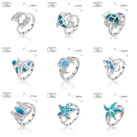 Bagues en argent sterling 925 sans nickel, plaquées rhodium, design océan de luxe, opale japonaise, pour femmes, cadeaux personnalisés en gros