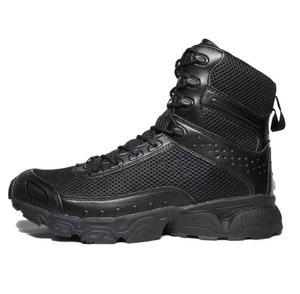 Botas Tácticas Negras Personalizadas DFA01, Botas Largas Transpirables Personalizadas, Corte Alto, Corte Medio - Product Image 2