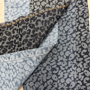 Denim Cloth Wholesale Rolls Deep Blue Jacquard Pattern Cotton <strong>Blend</strong> Wide Width for Supplier Orders - Product Image 1