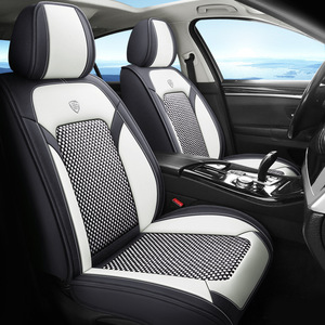 Housse de siège de <span class=keywords><strong>voiture</strong></span> universelle en cuir PVC coussin entièrement fermé pour toutes les saisons spécial été glace soie housse de siège nouveau - Product Image 2