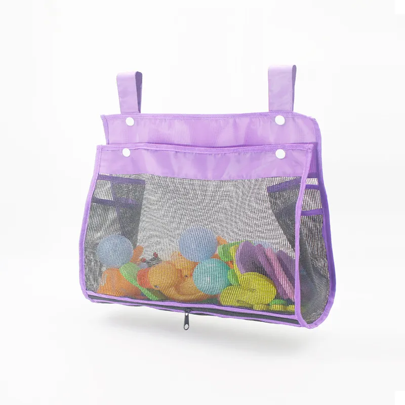Nuova borsa portaoggetti per giocattoli da bagno per bambini con 3 tasche portaoggetti per Organizer per giocattoli con cerniera