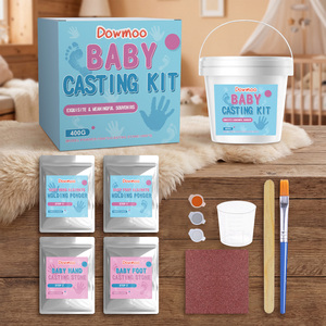 Kit <span class=keywords><strong>de</strong></span> moulage 3D mains créatif pour la famille, bébés <span class=keywords><strong>et</strong></span> enfants, ensemble <span class=keywords><strong>de</strong></span> sculpture souvenir avec moule <span class=keywords><strong>et</strong></span> gants, cadeau commémoratif - Product Image 1