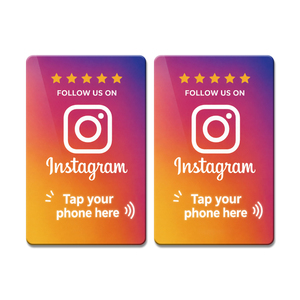 Carte de commentaires programmable en PVC RFID NFC pour les réseaux sociaux Instagram, Facebook, Tripadvisor, Google Review - Product Image 4