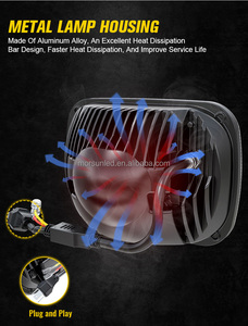 Faros Delanteros LED MorSun 5X7 para Accesorios de Jeep, Faro Delantero LED con Proyector y Halo con Certificación DOT ECE para Jeep Cherokee XJ de 1984 a 2001 - Product Image 5