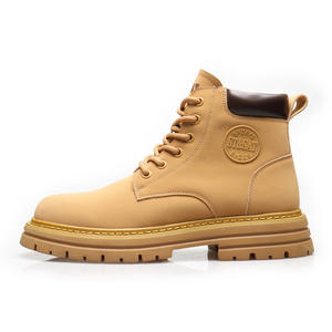 Botas Martin de Diseño Moderno para Hombre, Botas Clásicas de Cuero Nubuck Ruibarbo, Botas de Alta Calidad para Hombre - Product Image 2