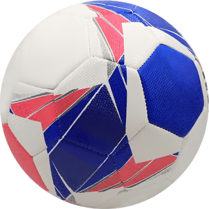 Voetbal van maat 5, met diamantstructuur, <span class=keywords><strong>PVC</strong></span>, machinaal gestikt, voor schooltraining - Product Image 1