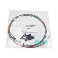 6/12 Fiber Optic Buffer Tube Color Coded Fan-out Kit for Flat Ribbon Cables 1.2m (3.94FT) Tubing Length Optical Fibers 5G