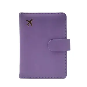 Sanchuan hochwertige Cover Holder Flip Brieftasche RFID Block Leder Karten etui Passport Family Reise zubehör