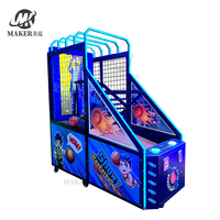 Vente d'usine de cerceaux de rue automatique électronique acheter machine de jeu d'arcade de basket-ball de tir à pièces avec panier mobile