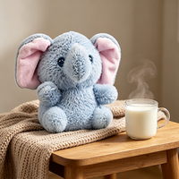 Peluche Éléphant Mini Douce en Gros, Prix pour Machine à Pinces, Animal en Peluche Personnalisable avec Logo OEM pour Promotion en Salon de Jeux et Magasin de Cadeaux