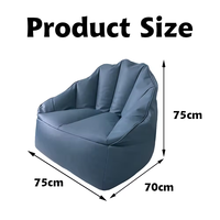 Mobilier moderne à la mode Pouf surdimensionné Chaise de jeu confortable en cuir artificiel Canapé paresseux personnalisé en gros