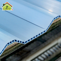 Panel de Techo de PVC Ligero y Hueco, Láminas de Techo de Plástico con Perfil de Alta Flexibilidad para Aplicaciones en Techos Curvos, Pérgolas y Gazebos