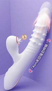 Bola jilat kuat mainan seks dewasa Stimulator klitoris keseruan rotasi penuh 3 dalam 1 G Vibrator cepat - Product Image 5
