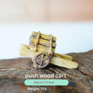 Хит продаж, полимерный мох, микро-ландшафтный орнамент, сочный цветочный горшок, украшение, тачка для дров, тележка для аквариума - Product Image 5