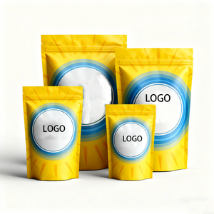 Sac à fermeture éclair holographique transparent avec logo personnalisé, refermable, anti-odeur, emballage alimentaire <span class=keywords><strong>de</strong></span> qualité alimentaire, petit sac en plastique Mylar pour chewing-gum, gelée - Product Image 3