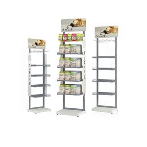 Estante de comida de metal para gatos con logotipo personalizado, soporte de exhibición de muebles de tienda, estantes de tienda multifunción, estante de exhibición para mascotas - Product Image 6