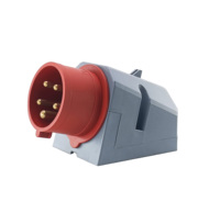 ZNPON Prise et Fiche Industrielles Mâle et Femelle Robustes en PA66 Rouge 415V 3P+N+E ZNPON 32A