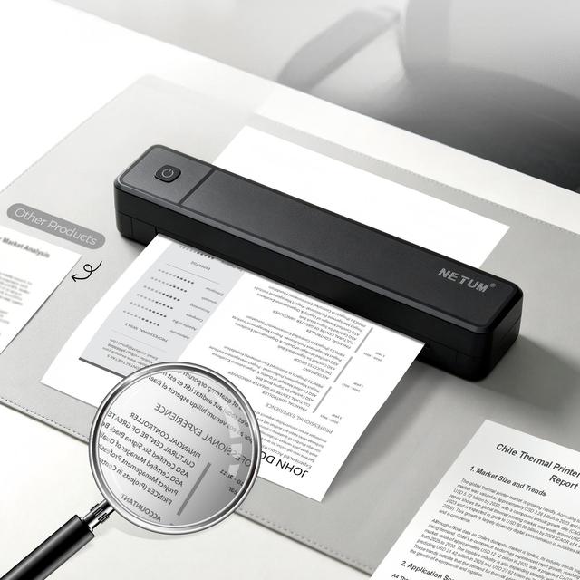 NETUM Portable Wireless A4 Thermal Printer Mobile Printing on the Go