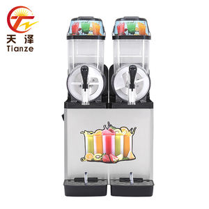 Máquina de aguanieve de 2 tanques de acero inoxidable MUXUE, dispensador de bebidas congeladas para aperitivos y cafeterías, máquina de aguanieve de hielo - Product Image 5