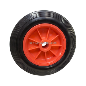 Fabrik-Direkt 250 mm Massivgummirauten Schwerlast industrielle seitlich befestigte Rollen <span class=keywords><strong>10</strong></span> Zoll - Product Image 4