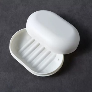 Boîte à savon portable créative avec drainage, plateau à savon jetable fait à la main avec couvercle hermétique, plateau de rangement de <span class=keywords><strong>douche</strong></span> tendance pour la maison et les voyages - Product Image 3