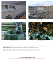 Détecteur de métaux souterrains monocanal ADMT-300AX de haute qualité 200m/500m/1200m pour la détection d'or