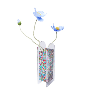 Jarrón de acrílico moderno Jarrones de acrílico de neón elegantes inastillables y herméticos para flores frescas/secas - Product Image 2