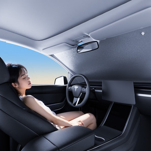 Car Windshield Sunshade Front Foldable Heat <b>Insulation</b> Summer Protection Universal Fit - Product Image 2