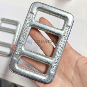 مشبك سلم مصنوع من الفولاذ الكربوني المجلفن مطبوع عليه شعار مخصص، للاستخدام أحادي الاتجاه، لأشرطة البولي المنسوجة 30 مم/40 مم/50 مم 1.5 2 بوصة - Product Image 2