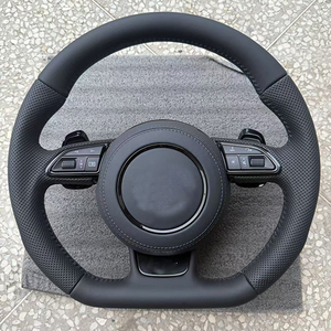 Volant en cuir M Sport personnalisé pour <span class=keywords><strong>audi</strong></span> A3 <span class=keywords><strong>V8</strong></span> A4 A5 A7 B8 C7 A6 C8 S3 Rs3 Rs7 <span class=keywords><strong>S5</strong></span> B9 S4 B8.5 SQ5 S4 B8.5 S3 - Product Image 6