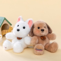 Porte-clés en peluche multi-styles animaux de la forêt : mini-ours, renard, koala, chien, éléphant – pendentif de sac pour décoration de sac à dos