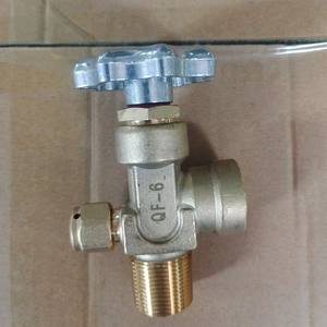 Right-Angle Manual <b>Control</b> QF-51A Stop <b>Valve</b> for Carbon Dioxide Oxygen Nitrogen Cylinders; G3/4 Structure for Oil Water Gas - Product Image 3