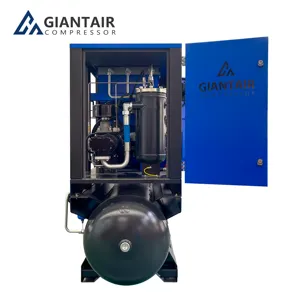 Elétrico 500 litros Hanbell AB Airend Energy Oxygen Industrial Saving Industry Rotary Screw Compressor de ar compressores