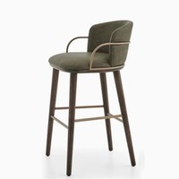 Tabourets de bar pivotants de luxe modernes en acier inoxydable doré, hauteur réglable, stables, légers, durables, personnalisables pour la maison et l'hôtel