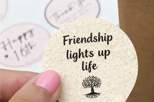 Black Texture Gold Foil 3D <strong>Embossed</strong> Logo Stickers Waterproof <strong>Paper</strong> Luxury Round Gold Labels Die Cut Sticker for Packaging - Product Image 3