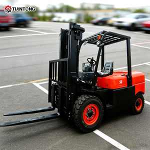 Forklift Diesel 2 Ton Sit-Down 4 Roda, Pengiriman Gratis, Garansi 1 Tahun, Bersertifikat CE untuk Penanganan Logistik Gudang dan Pabrik - Product Image 2